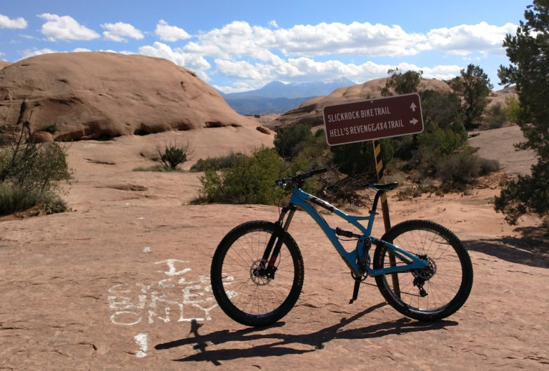 Yeti bike at Slickrock