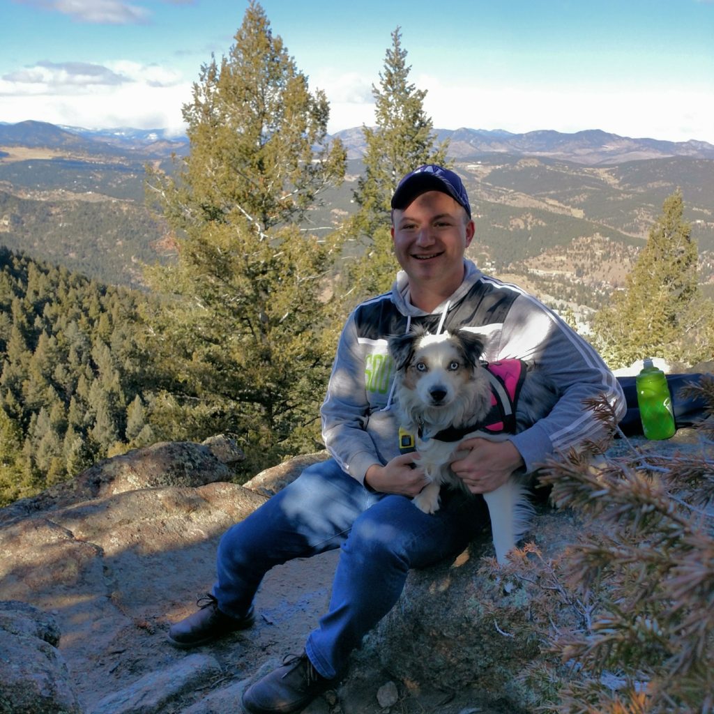 Zach & Mack on the Pence Park hike