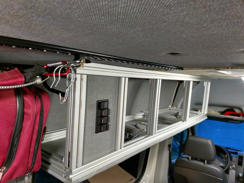 Cabinet with distribution panel