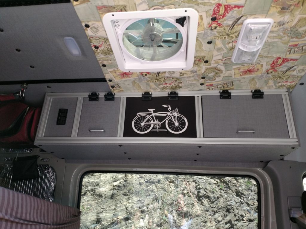 Completed cabinet with doors and panels