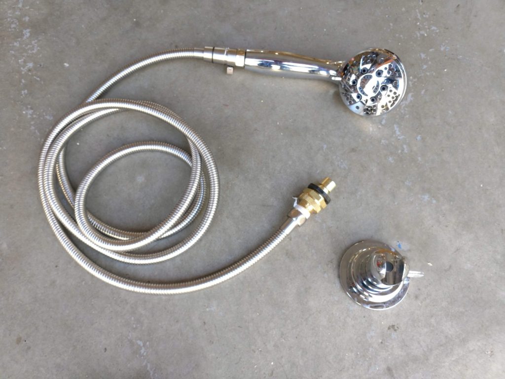 A proper shower attachment