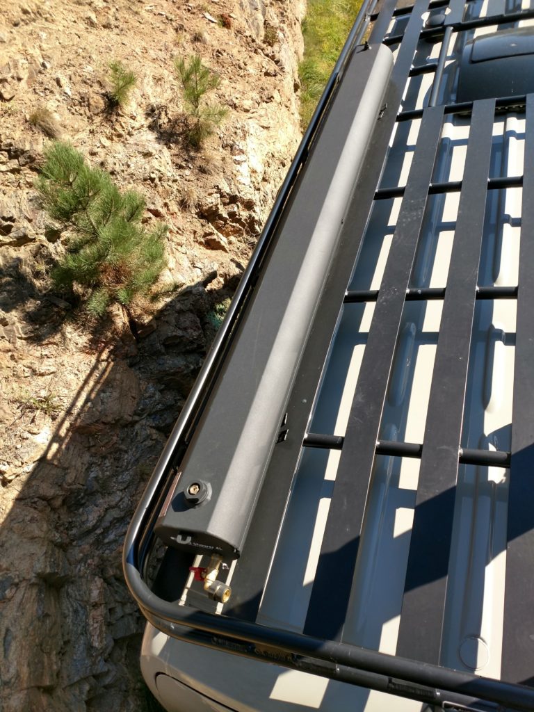 Road Shower on the roof