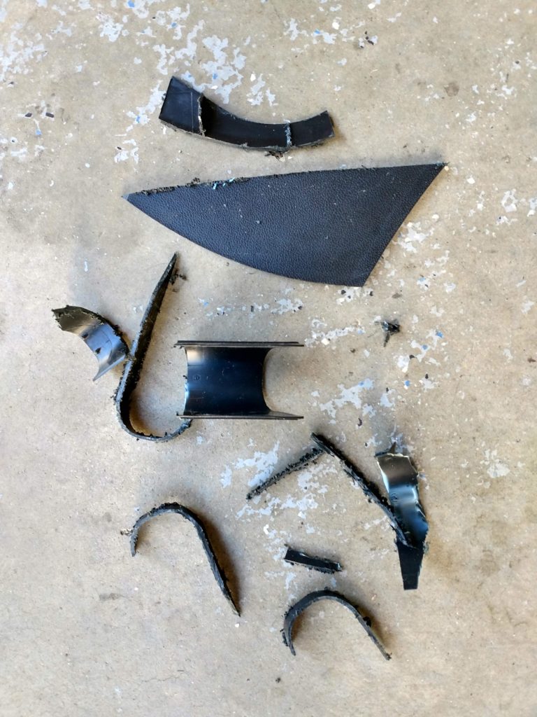 Parking brake cover trimming