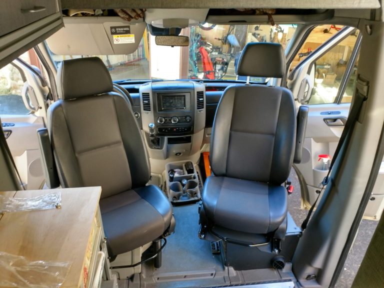 DIY Sprinter Van seat swivels revisited RidingRoadsAndTrails
