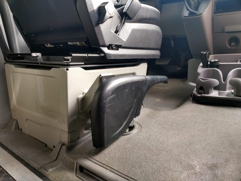 Parking brake handle with adapter installed