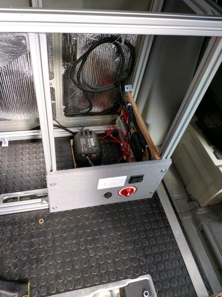 DIY Sprinter Van Refrigerator install RidingRoadsAndTrails