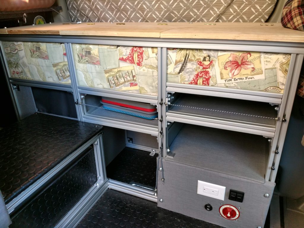 DIY Sprinter Van Refrigerator install RidingRoadsAndTrails